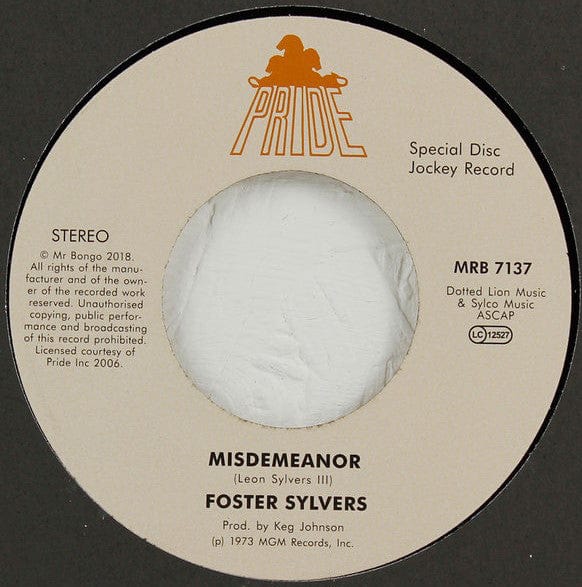 Foster Sylvers Misdemeanor / When I'm Near You