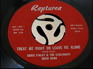 Eddie Finley ‎– Sad Honored Night/ Treat Me Right  **Preorder Item Shipping Aug 28th,, 2023**