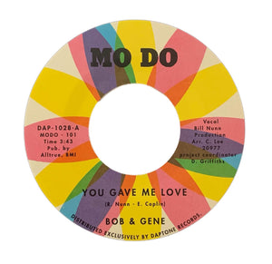 Bob & Gene ‎– You Gave Me Love / Your Name - Duboski Art Collaborative