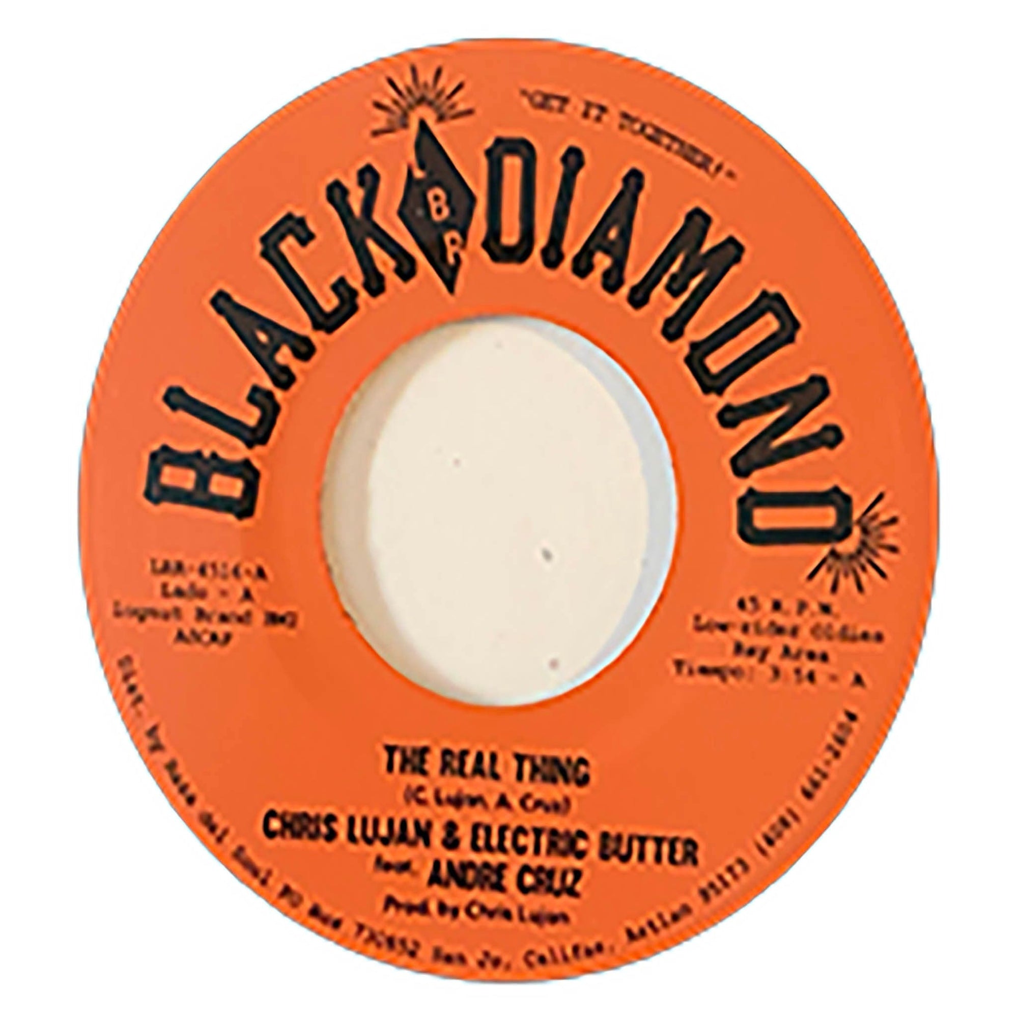 Chris Lujan & Electric Butter* Feat. Andre Cruz – The Real Thing / Electric Butter (Black) - Duboski Art Collaborative