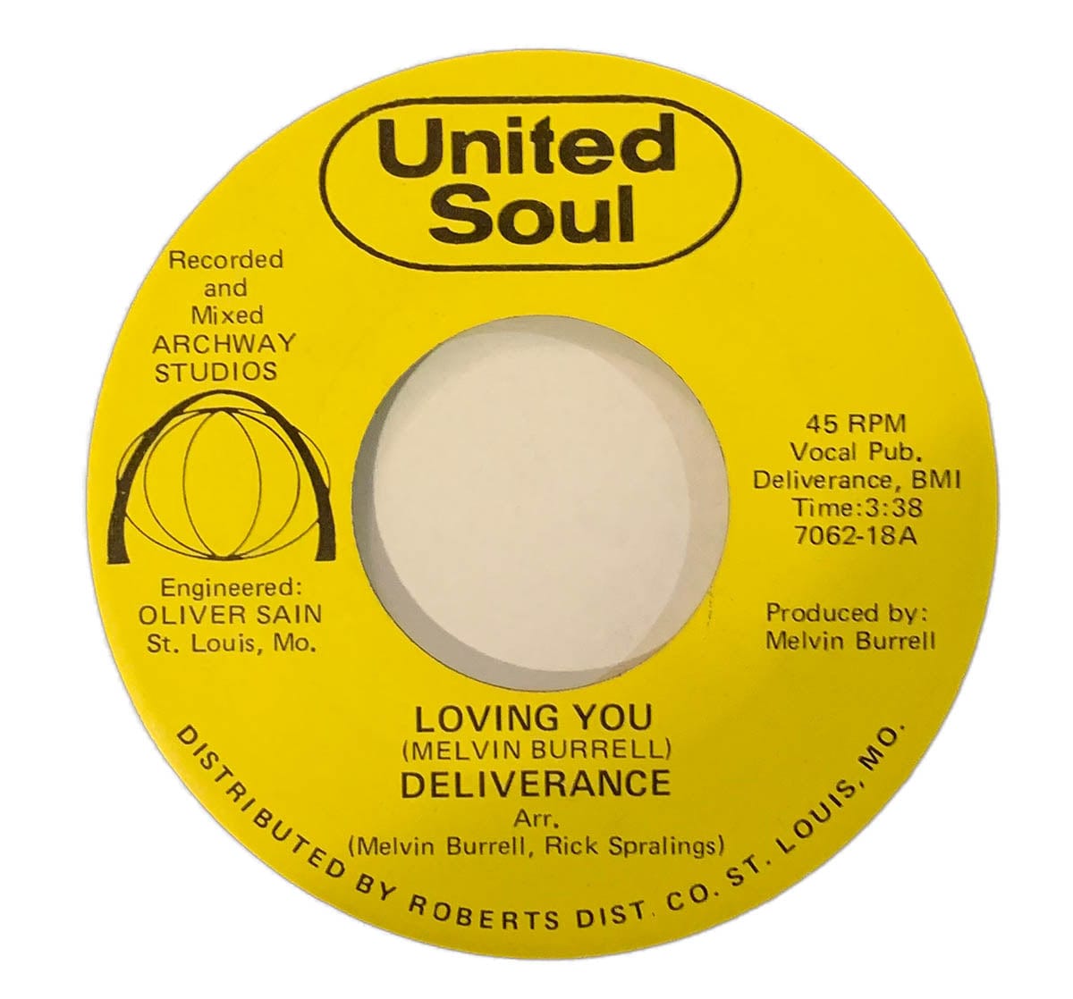 Deliverance ‎– Loving You / Sittin' Around - Duboski Art Collaborative