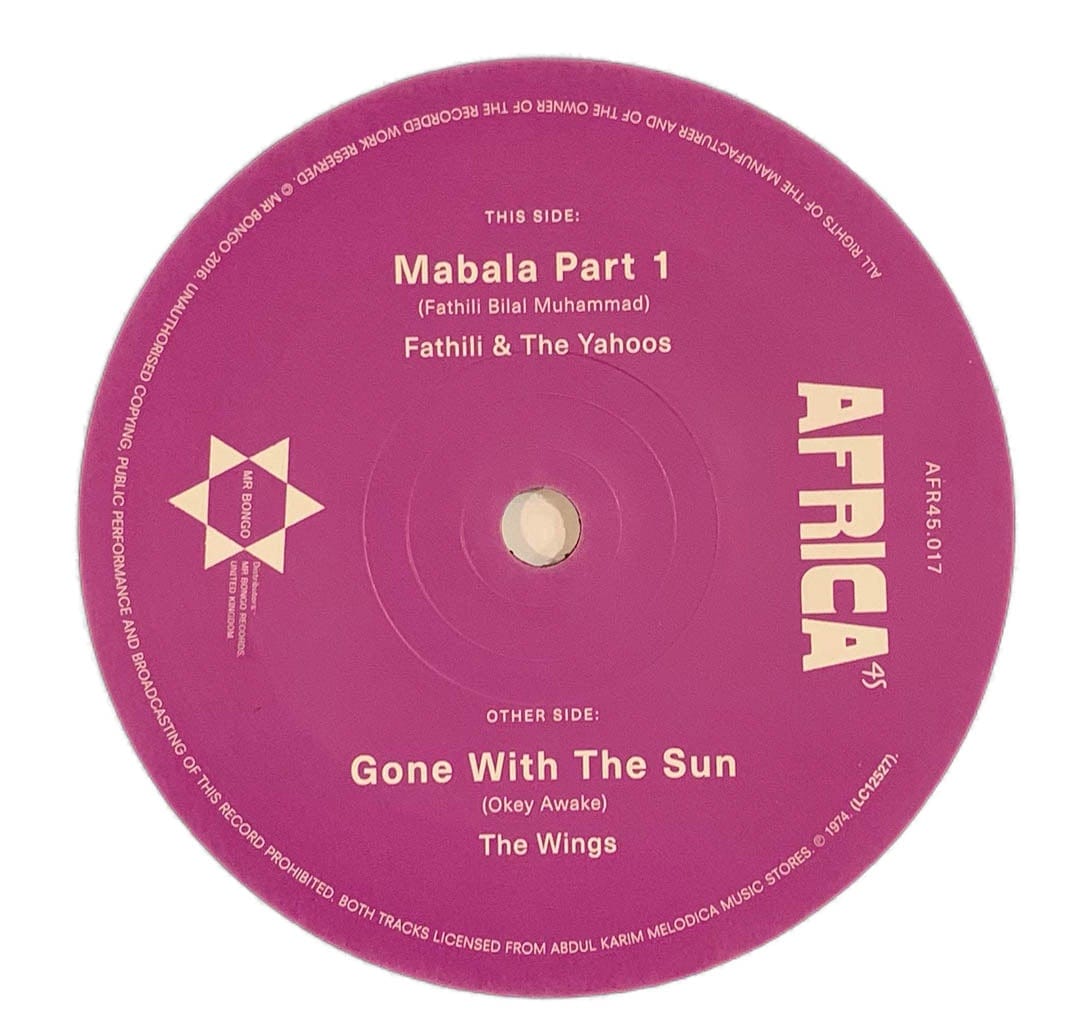 Fathili & The Yahoos / The Wings – Mabala (Part 1) / Gone With The Sun - Duboski Art Collaborative