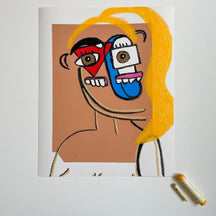 "LA RUBIA" (Hand Embellished Prints) - Duboski Art Collaborative