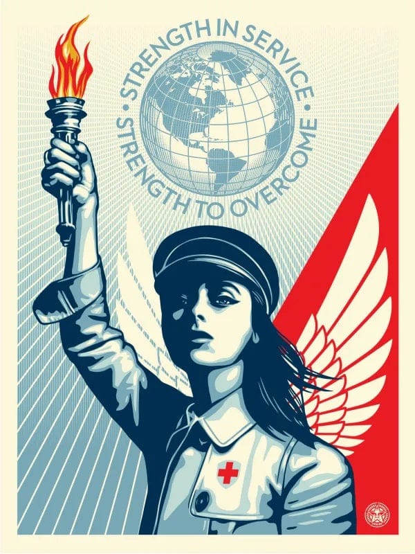 OBEY-ANGEL OF HOPE AND STRENGTH - Duboski Art Collaborative