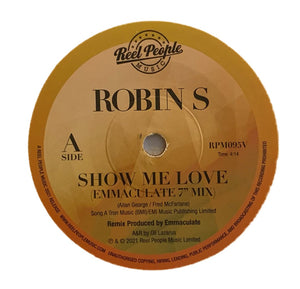 Robin S -Show Me Love Emmaculate 7" Mix Clear Orange Vinyl Edition - Duboski Art Collaborative