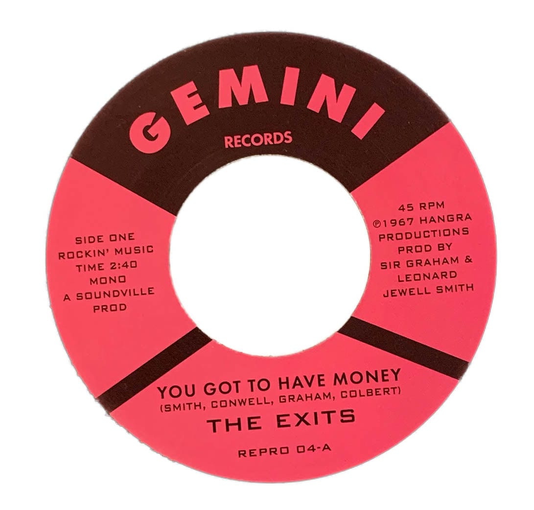 The Exits ‎– You Got To Have Money ‎/ Under The Street Lamp - Duboski Art Collaborative