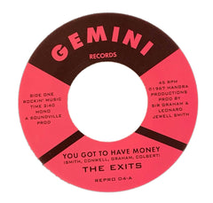 The Exits ‎– You Got To Have Money ‎/ Under The Street Lamp - Duboski Art Collaborative