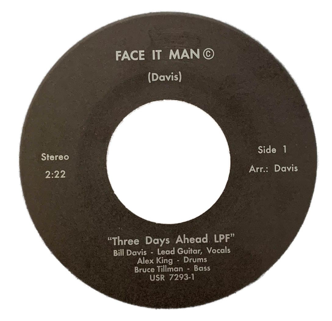 Three Days Ahead LPF– Face It Man / Rolling Love Pt 2 - Duboski Art Collaborative